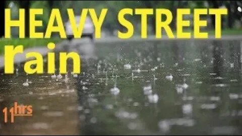 Soothing Street Rain Sounds for Instant Sleep Focus DeStress Study Meditate Relax Baby