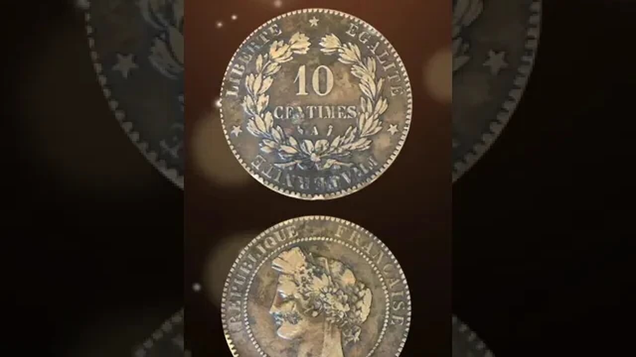 France 10 Centimes 1886. #shorts #coinnotesz #viral