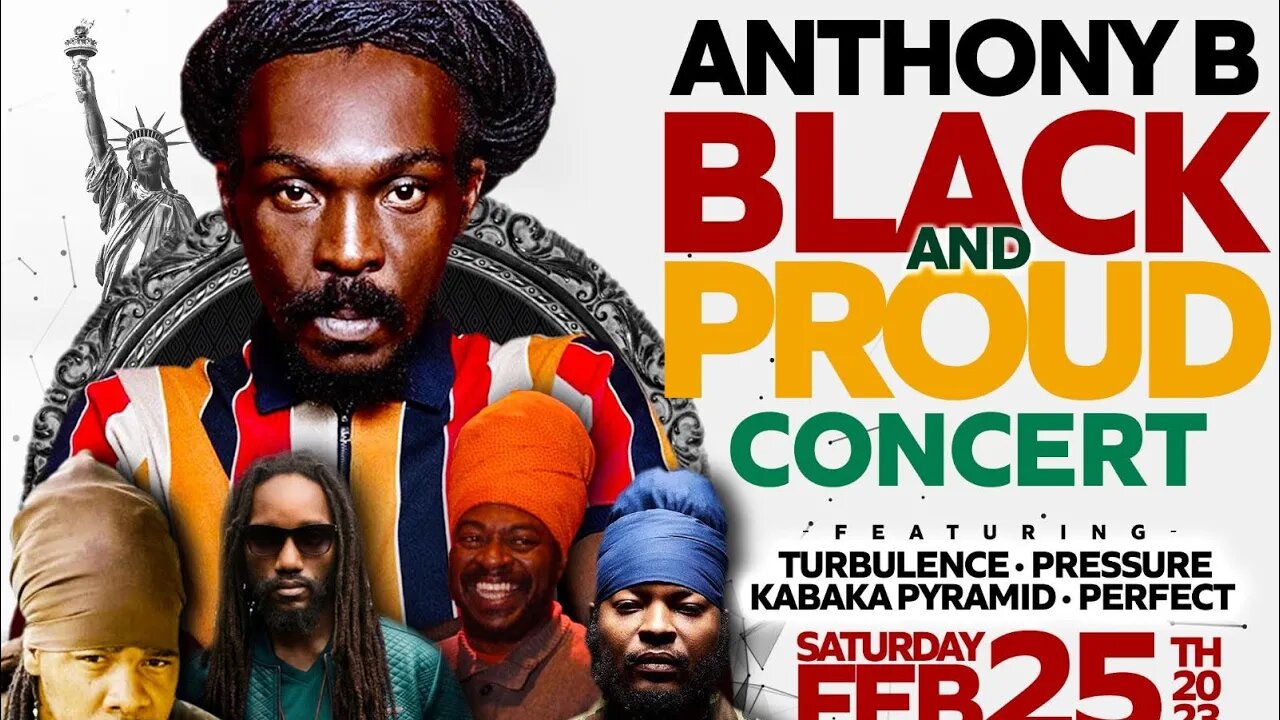 Anthony B and Friends Black History Month Series w/Perfect Gidimani *Turbulance*Pressure*&Many more