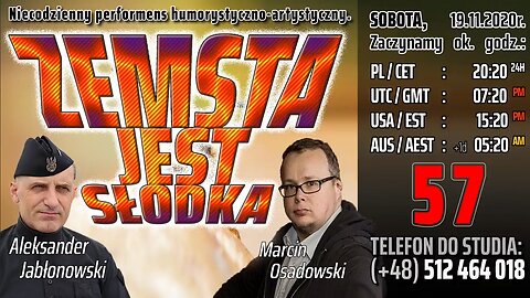 ZEMSTA JEST SŁODKA - Olszański, Osadowski NPTV (19.12.2020)