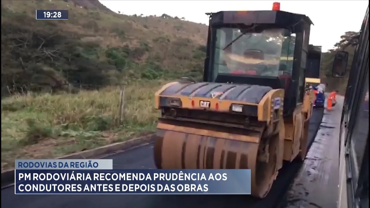 Rodovias da Região: PM Rodoviária Recomenda Prudência aos Condutores Antes e Depois das Obras.