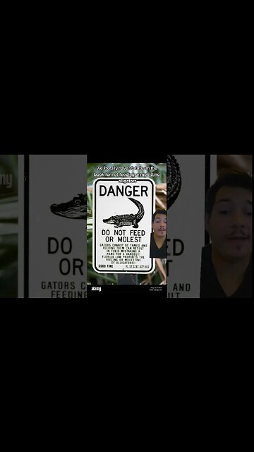 Do not (redacted) the alligators