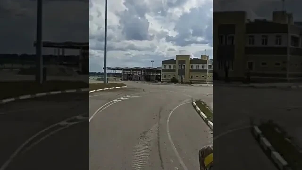 Liberators Of Belgorod Peoples Republic Are Driving Through Graivoron Checkpoint On Captured BTR 82A