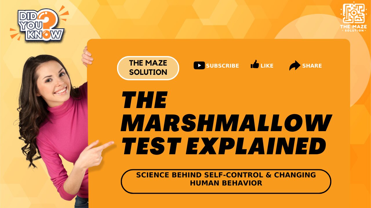 Marshmallow Test Explained: The Science Behind Self-Control & Changing Human Behavior #marshmallow