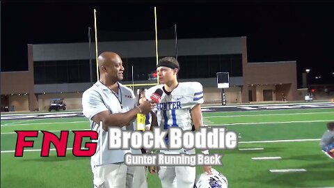 Gunter QB Walker Overman & RB Brock Boddie after 64-24 Win Over Prosper Walnut Grove