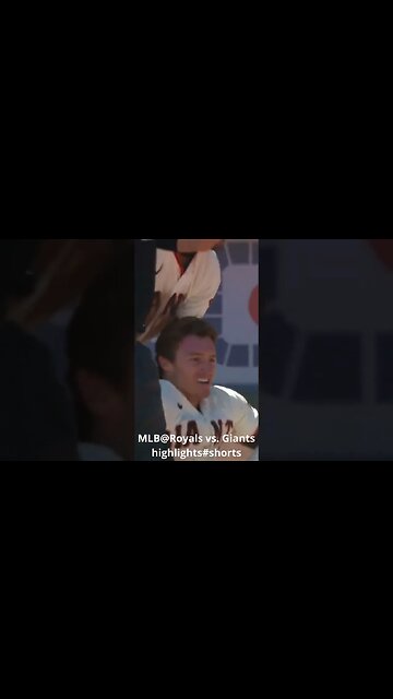 MLB@Royals vs Giants highlights #shorts