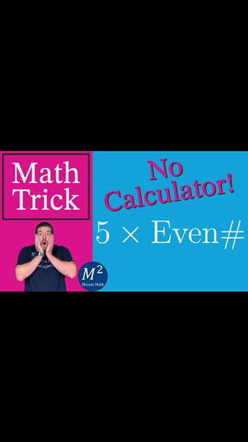 Multiply 5 with an Even Number | Minute Math Tricks - Part 32 #shorts