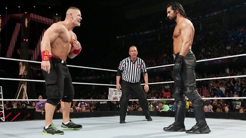 John Cena vs Seth Rollins Table Match TLC 2014 Highlights