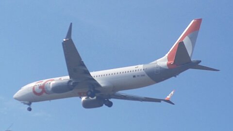 Boeing 737 MAX 8 PR-XMO na aproximação final antes de pousar em Manaus vindo de Brasília