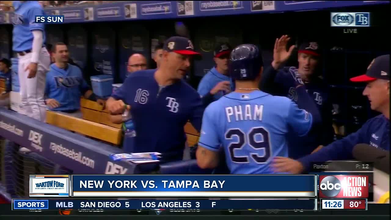 Charlie Morton gets 10th win, Tampa Bay Rays beat New York Yankees 2-1