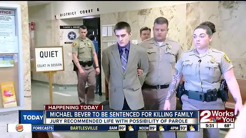 Michael Bever to be formally sentenced for killing his parents and siblings
