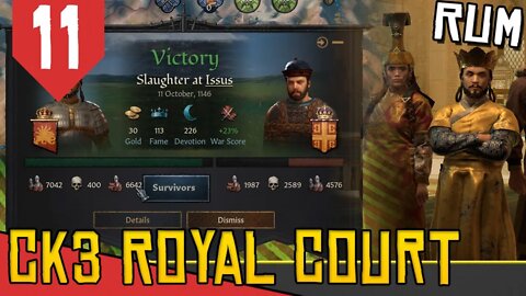 Guerra contra os BIZANTINOS CK3 Royal Court Rum #11 Gameplay Português PT BR