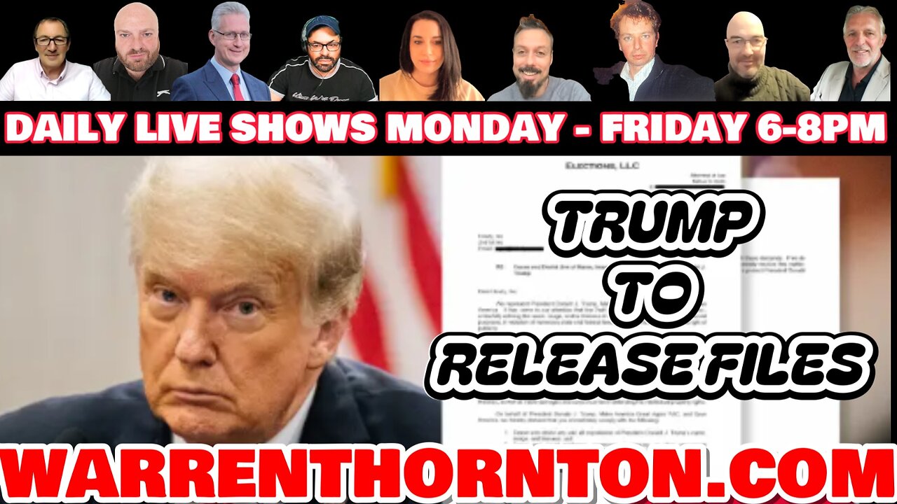 TRUMP TO RELEASE FILES WITH LEE SLAUGHTER & WARREN THORNTON