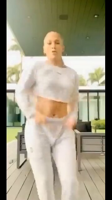 Jennifer Lopez Dancing With C*ck Swinging In His Sweatpant