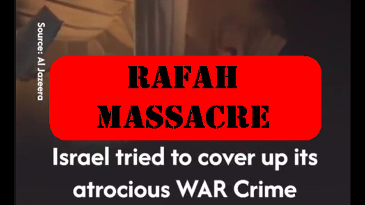 ►🚨▶◾️⚡️⚡️🇮🇱⚔️🇵🇸 Rafah Massacre 🔴✡️ 🕍 🇮🇱