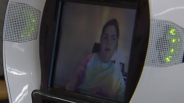 A unique way one girl is staying connected at school from home