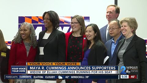 Maya Cummings announces supporters as she runs for late husband's seat