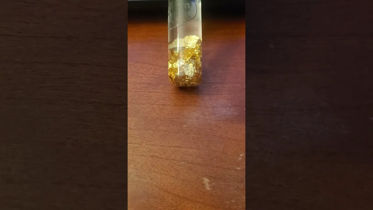 That's GOLD in that there vial.