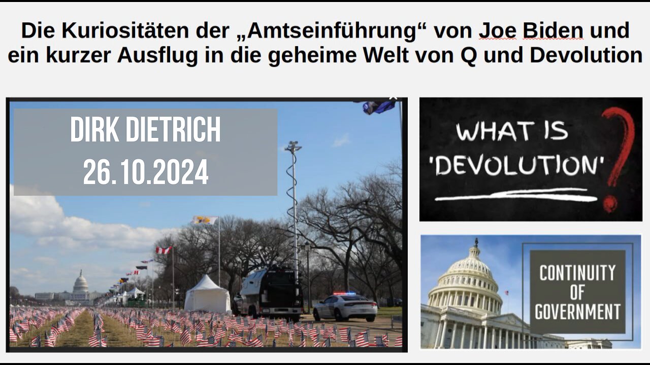 Die Kuriositäten der „Amtseinführung“ von Joe Biden - Q - Devolution