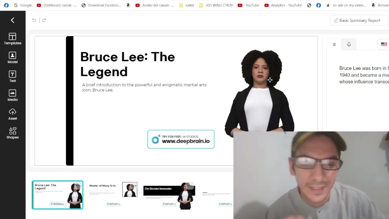 DEEPBRAIN AI 3.0 is on Fire!10 Facts About Bruce Lee you don't Know Ai Generated Video @deepbrainai