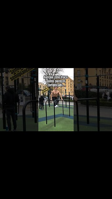 Parece un movimiento complicado…pero no lo es,¿puedes hacerlo? #calistenia #shorts