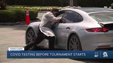 Players, staff undergo COVID-19 testing at Honda Classic