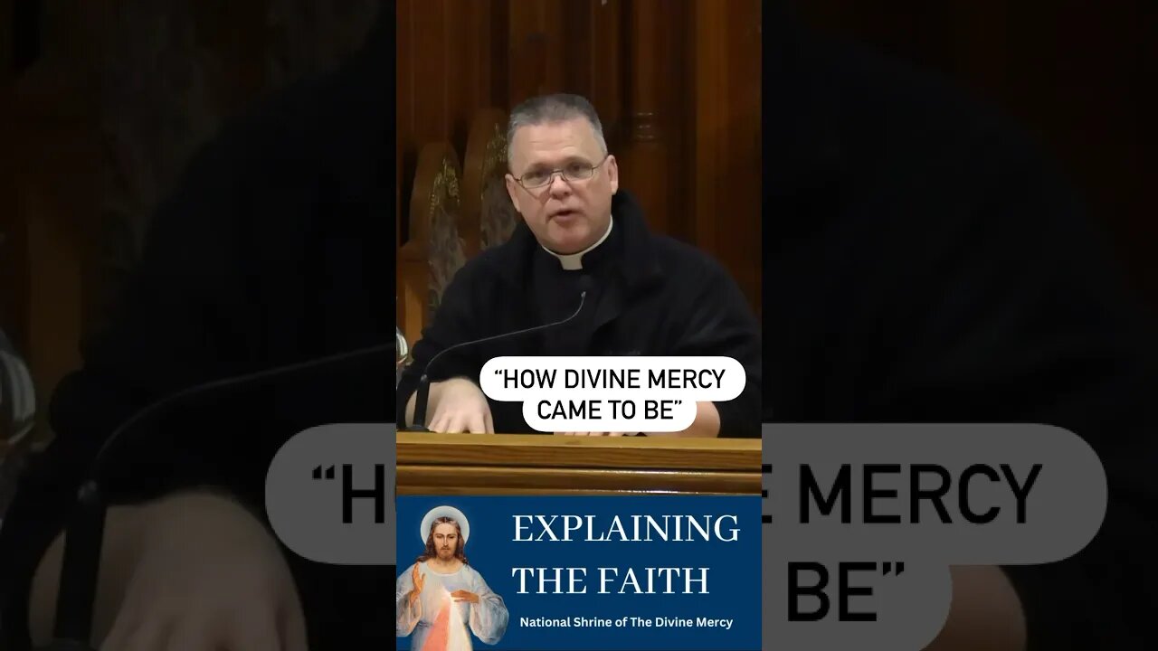 Watch the full talk, “How Divine Mercy Came to Be” #divinemercy #frchrisalar
