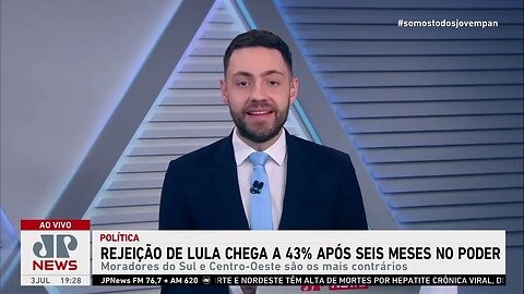 E o amor? Lula é rejeitado por 43% dos entrevistados após um semestre de governo