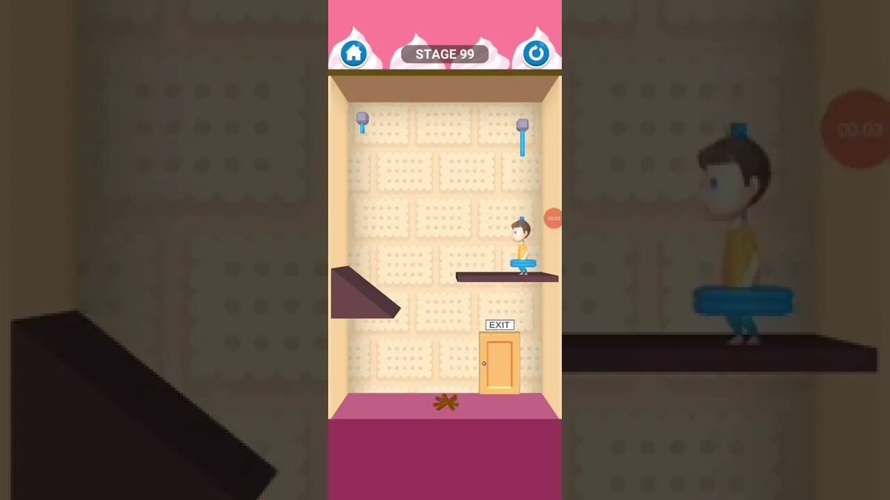 rescue cut rope puzzle 😎 #shorts