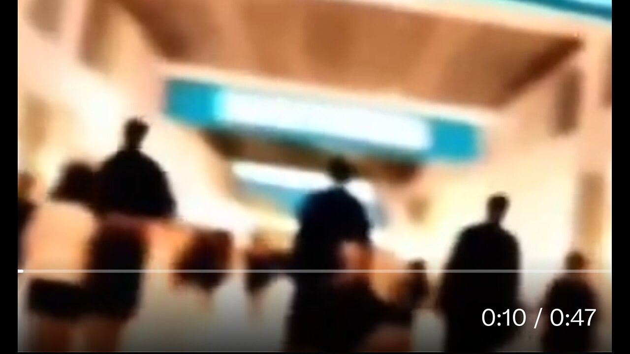 Inside Miami Mall Showing Very Tall Figures 1/4/24