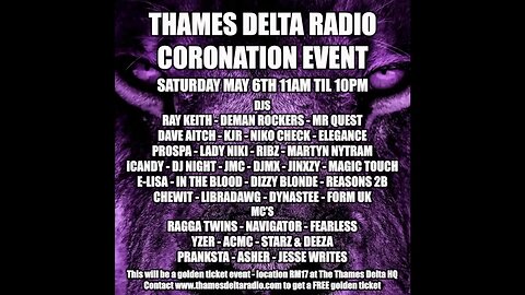 DJ PHOENIX - 29TH APRIL - THAMES DELTA RADIO