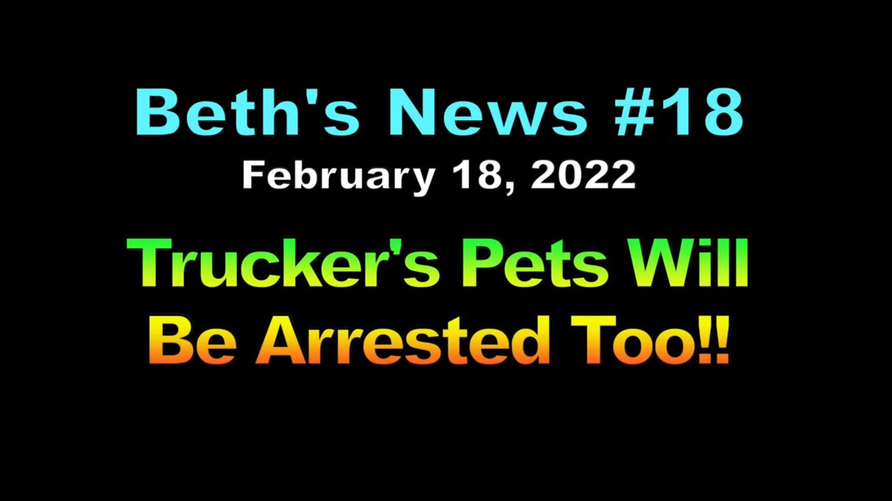 Beth's News #18 Truckers' Pets Will Be Arrested Too!!