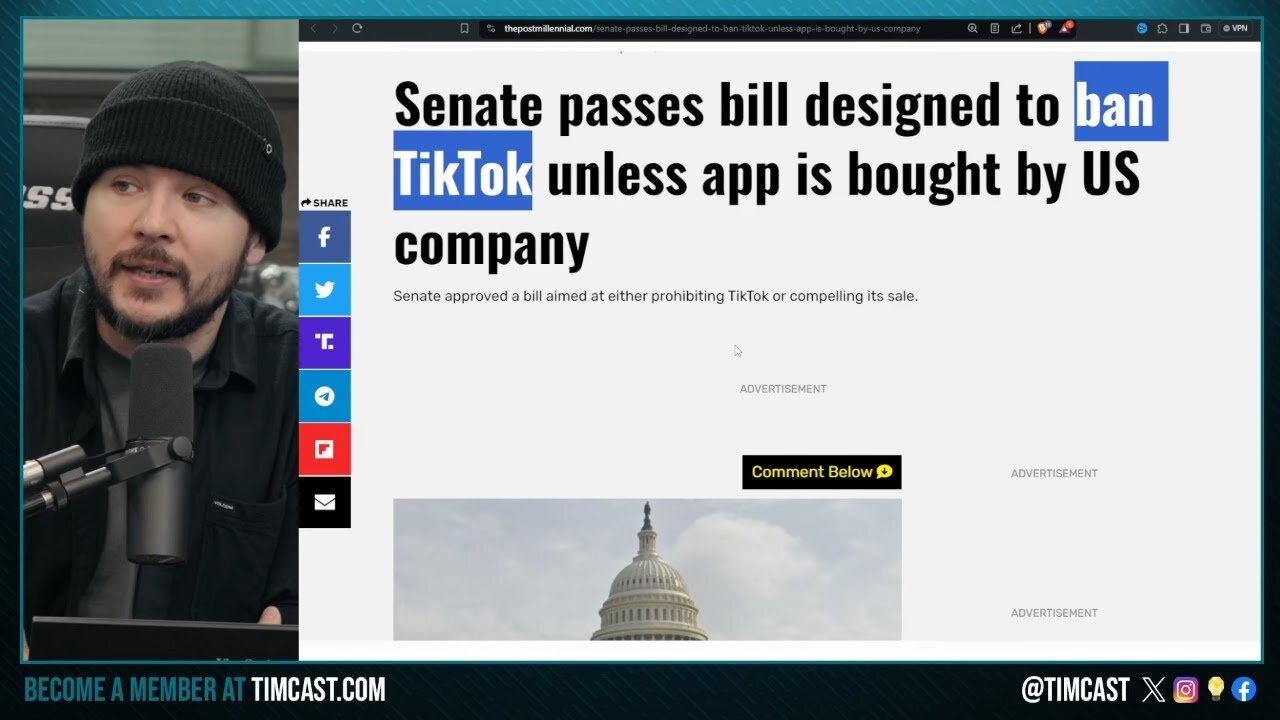 Senate Passes TIKTOK BAN Bill Also Giving Nearly $100B To Ukraine, Israel & Taiwan, Biden Signs NOW