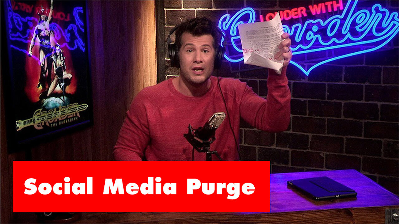 The Friday Vlog | The Social Media Purge | Conservative Voices Targeted