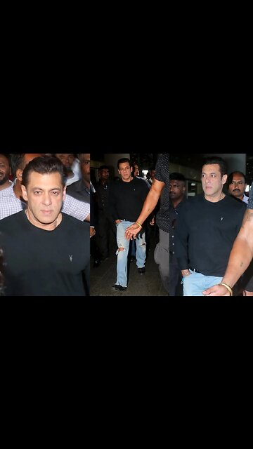 Crowd went Out of Control When They saw SALMAN KHAN at Mumbai Airport in Tight Security