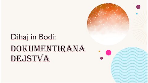 Dihaj in Bodi: Pet dokumentiranih dejstev