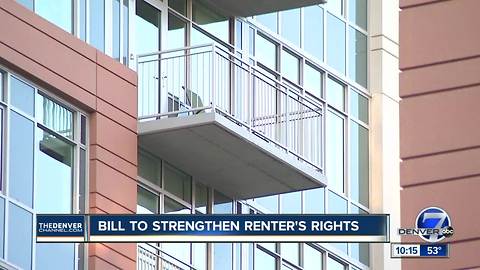 Bill aims to give Colorado renters more recourse when major issues happen