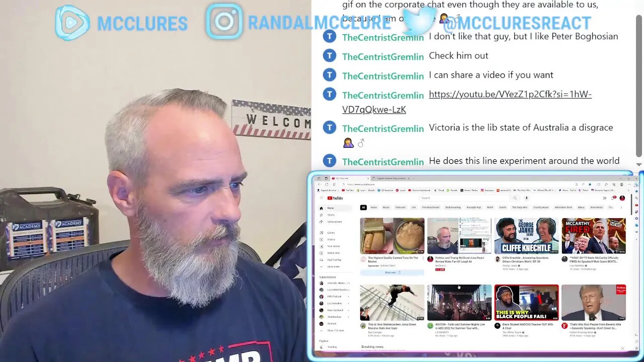 Politics and Trump McClure's Live React Review Make Fun Of Laugh At