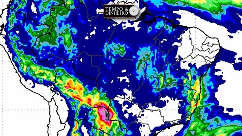 Previsão de fortes chuvas no Sul, no MS e em várias regiões do País
