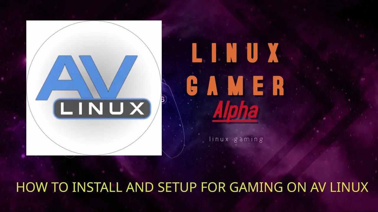 how to install and setup for gaming on AV linux