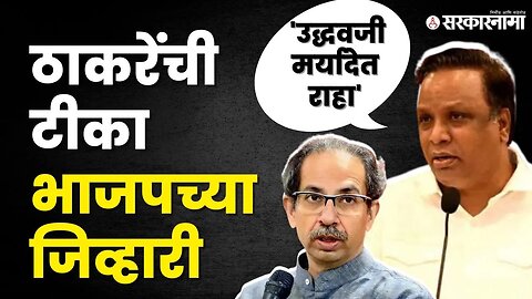 Ashish Shelar On Uddhav Thackeray | ठाकरेंचं भाषण म्हणजे बायकांच रडणं |