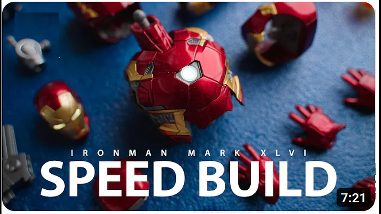 Ironman Mark 46 Plastic Model Kit | Speed Build | ASMR | Morstorm