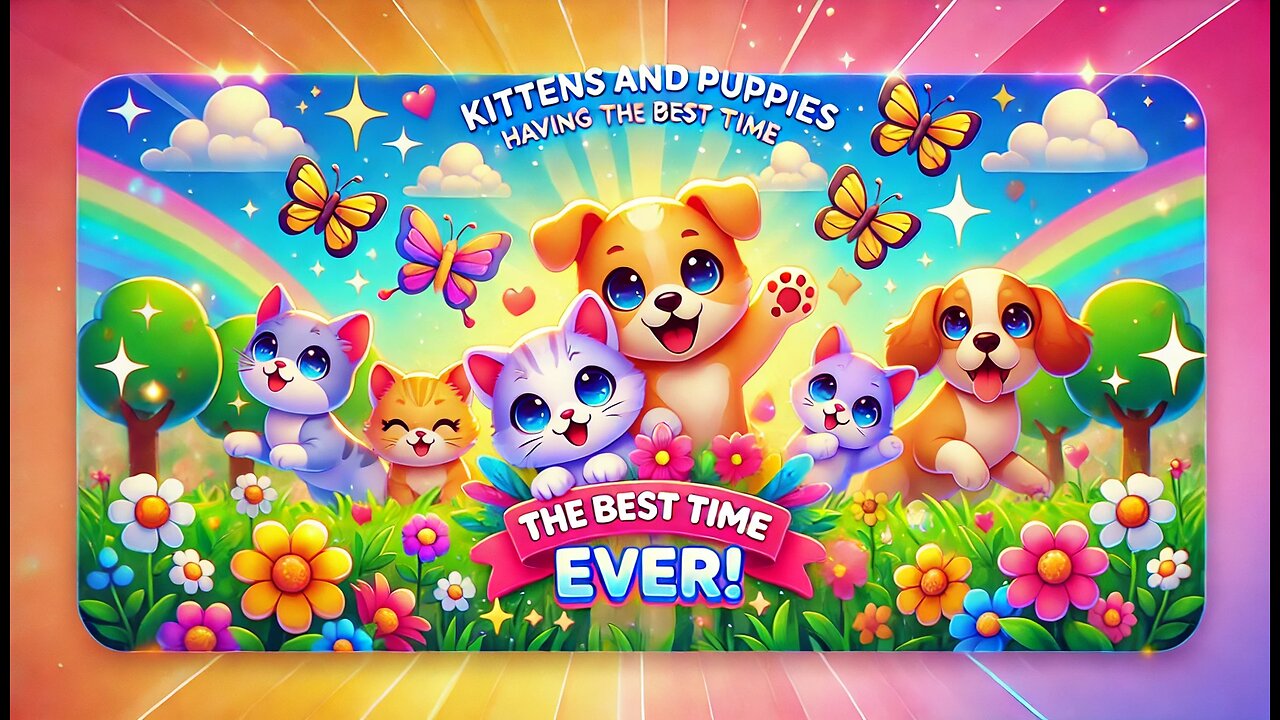 Kittens and Puppies Having the Best Time Ever!"