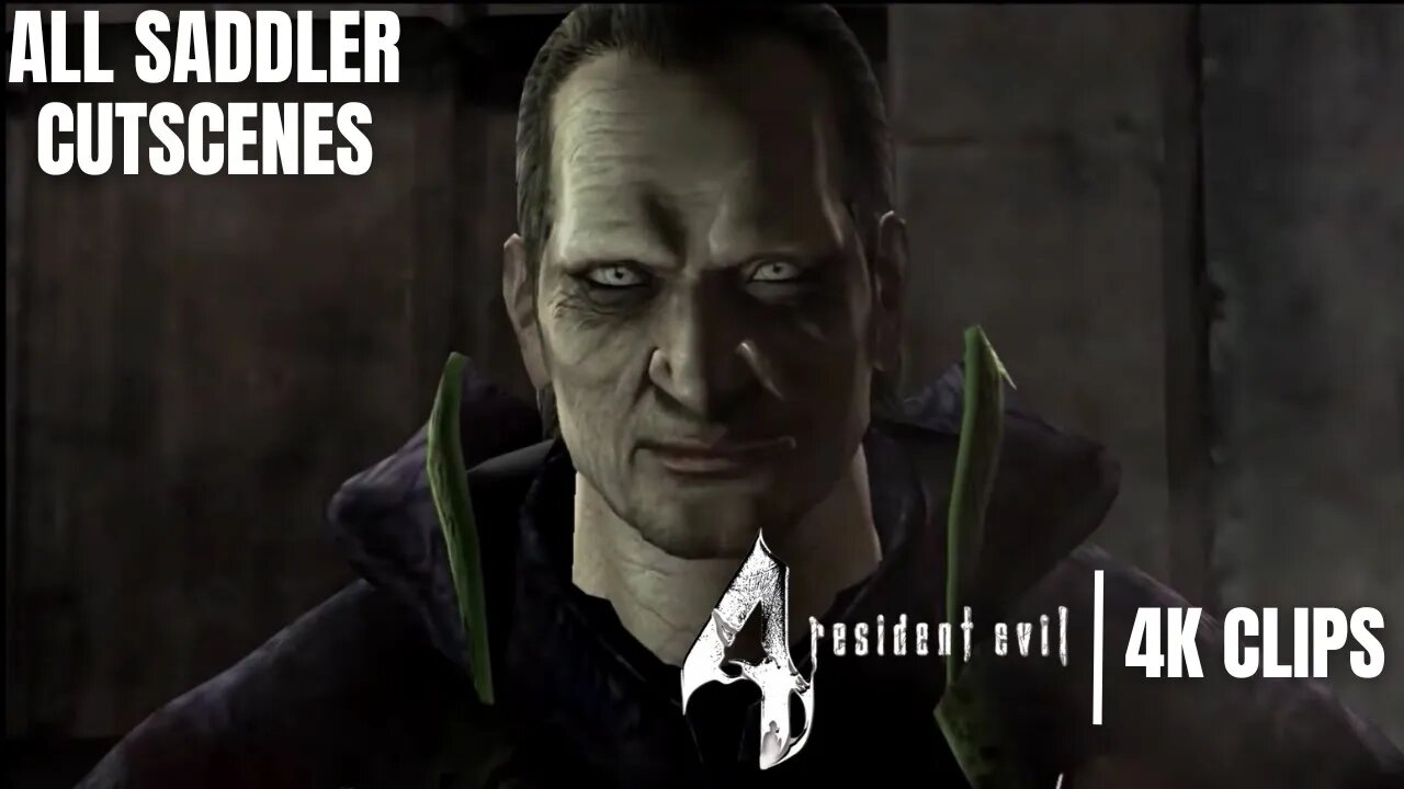 All Cutscenes Featuring Saddler | Resident Evil 4 | 4K Clips