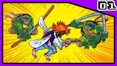 Mano... o Cara Roubou a Estátua da Liberdade! - TMNT - Turtles in Time COOP Snes - PT 01