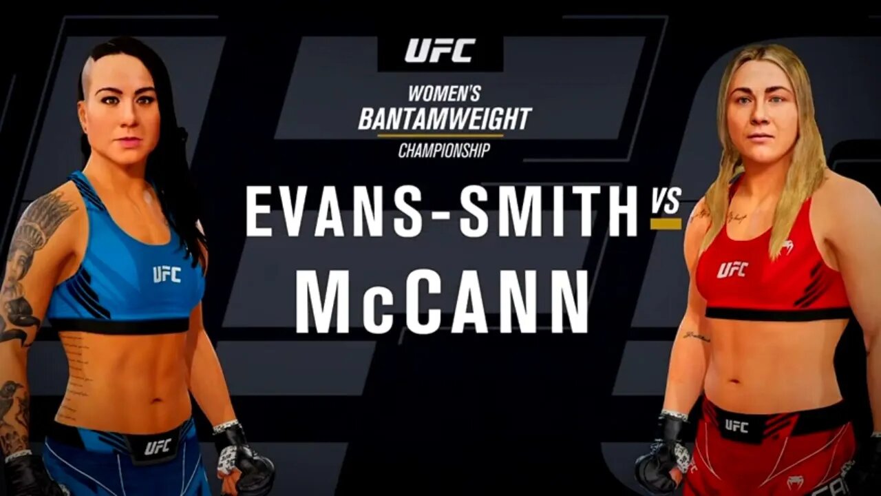 EA Sports UFC 4 Gameplay Molly McCann vs Ashlee Evans-Smith