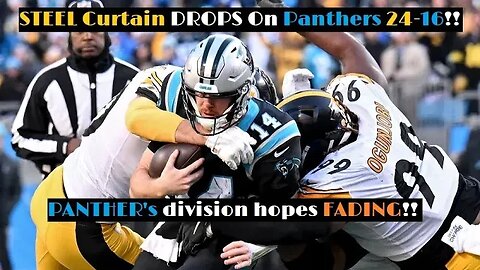 PP Week 15: Steelers USE Panther's Gameplan against them?? WIN 24-16