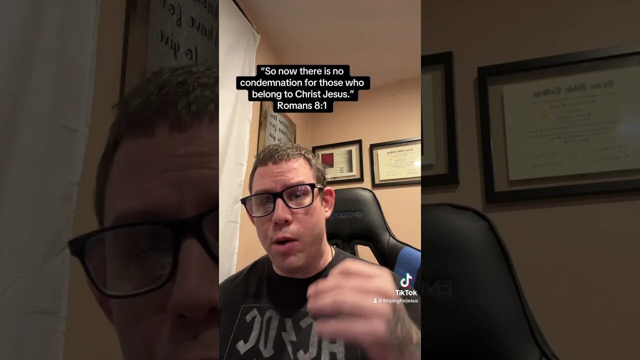 “So now there is no condemnation for those who belong to Christ Jesus.”‭‭Romans‬ ‭8‬:‭1‬. #tiktok
