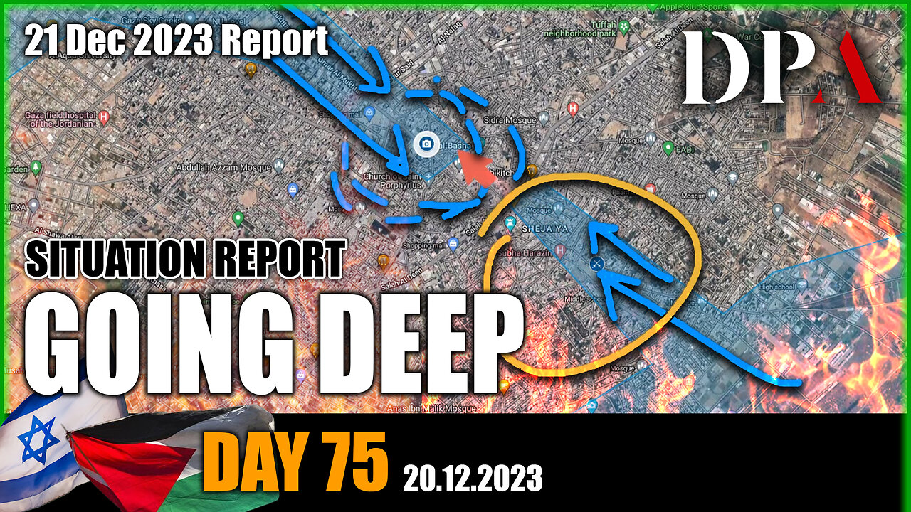 Cutting Gaza City into 2 halves; IDF storming into the heart of Khan Yunis - Gaza War SITREP Day 75