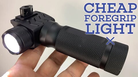 Does a cheap picatinny vertical foregrip LED light work?